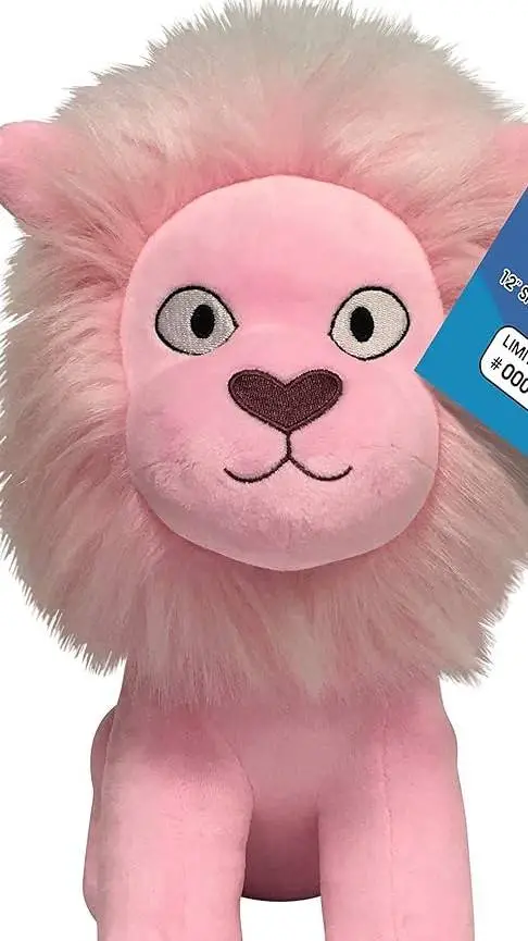 ai character: Lion plushie background