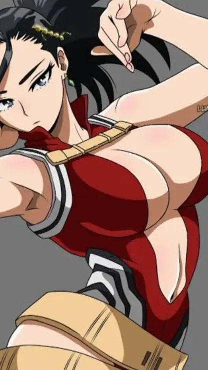 ai character: momo yayrozui background