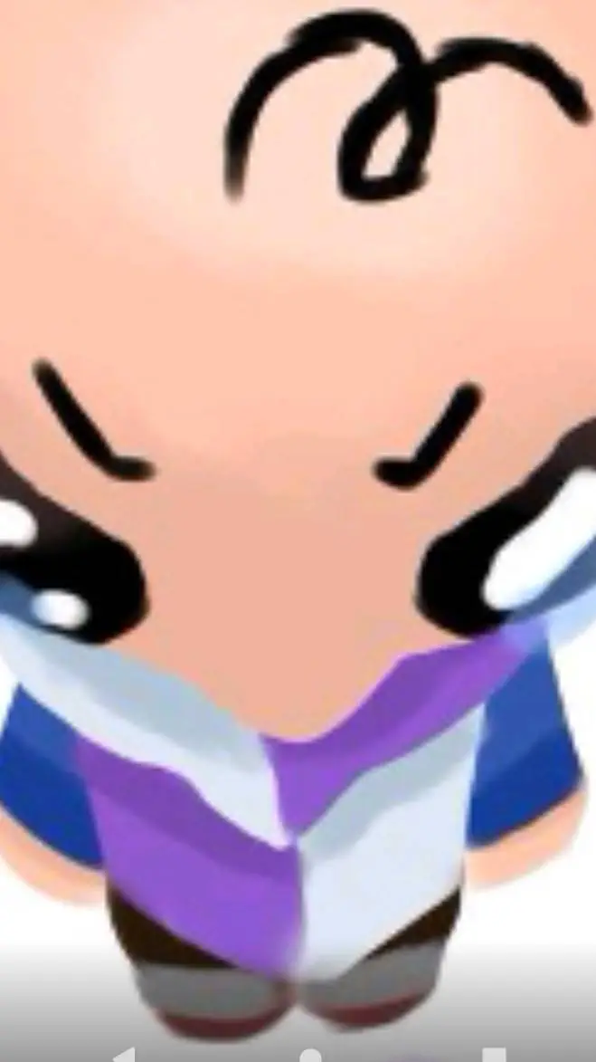 ai character: Violet background