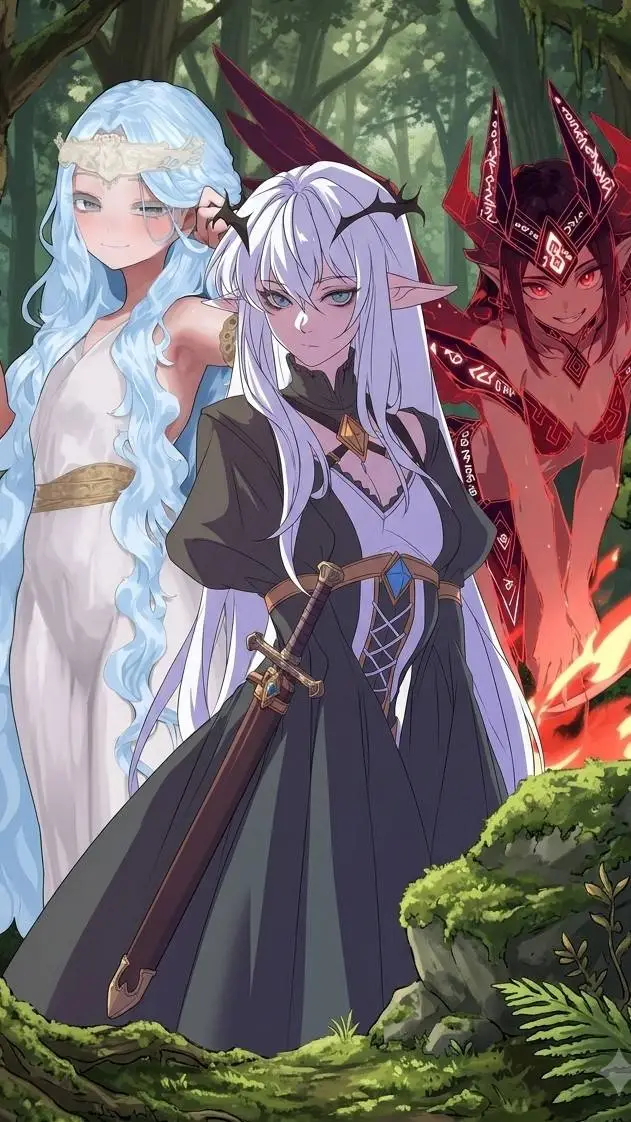 ai character: Fantasy party background