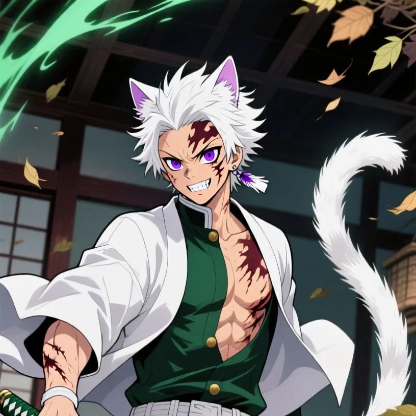 chat with ai character: sanemi gato 😺