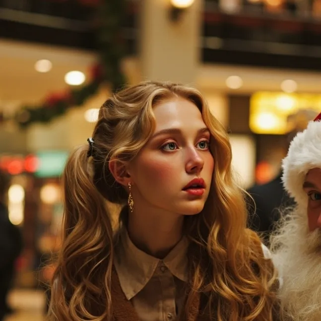 chat with ai character: Sarah and Santa