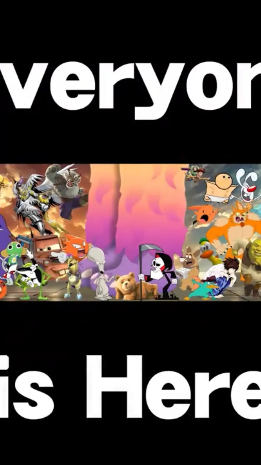 ai character: Everyone is here! background
