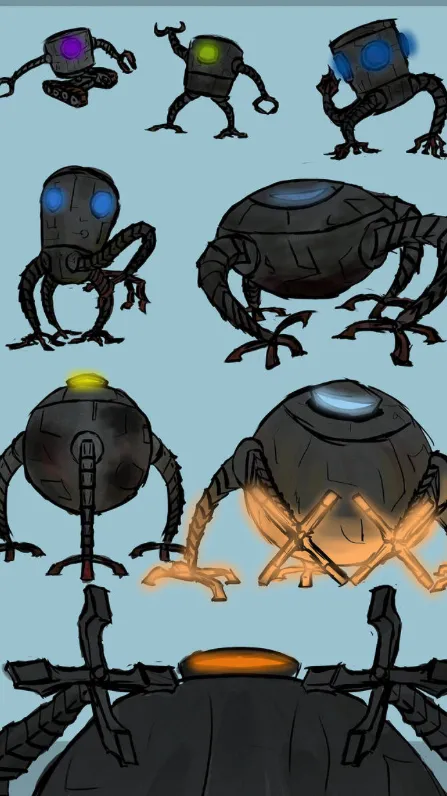 ai character: The Omnidroids 👍 background