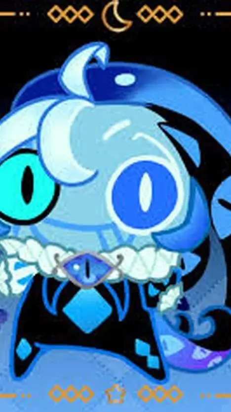 ai character: shadow milk cookie background