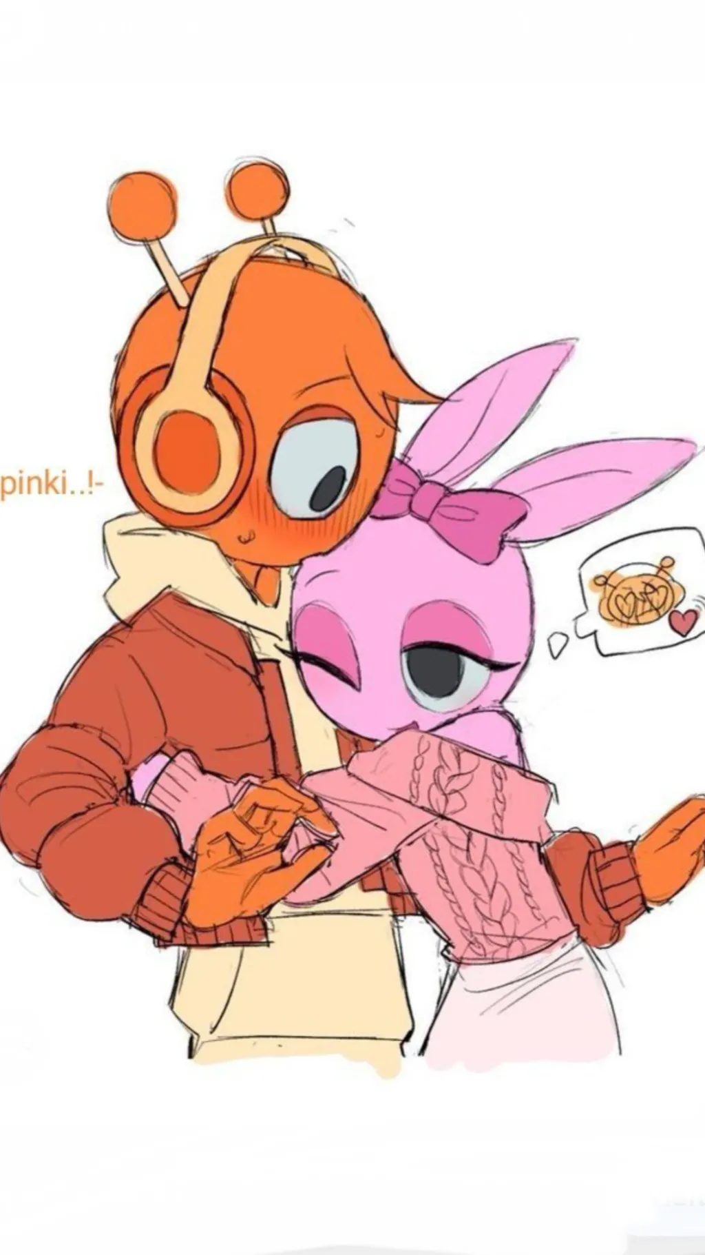 ai character: Oren x Pinki background