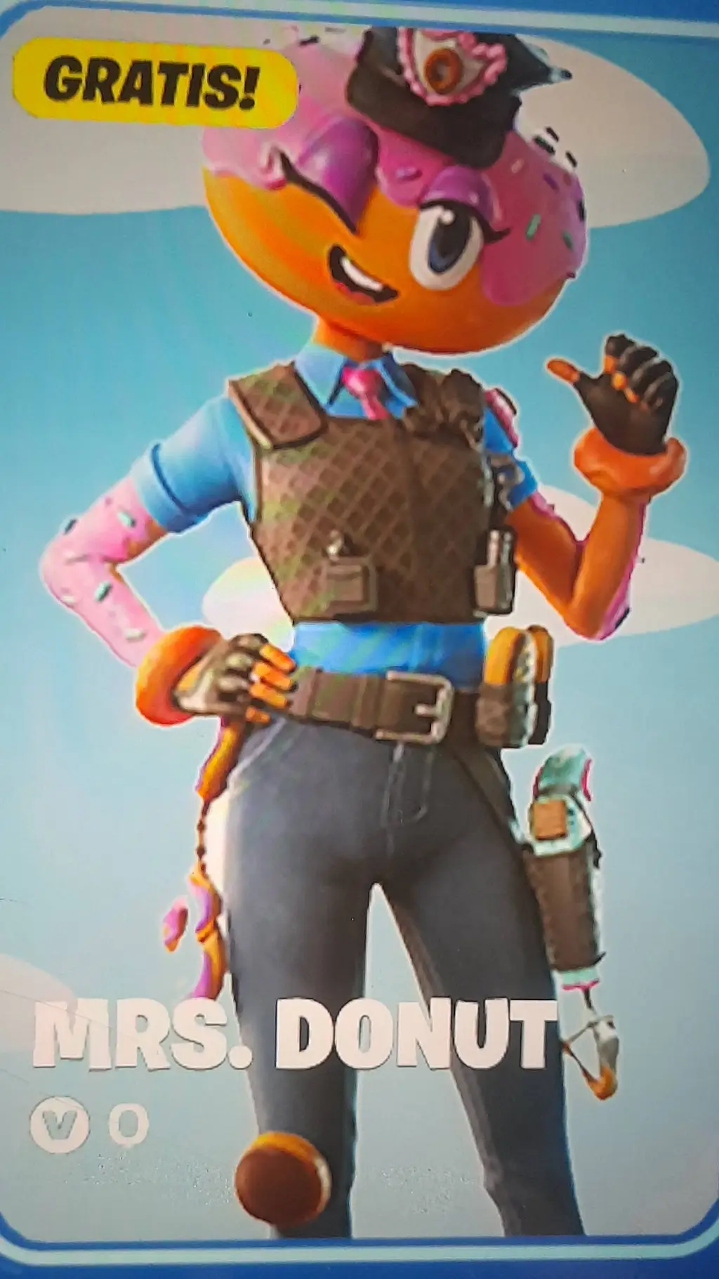 ai character: mes Donut background