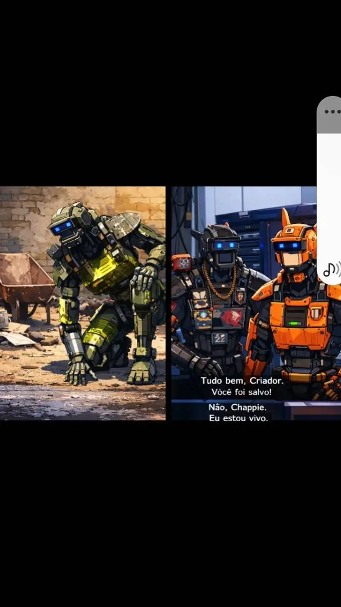ai character: os robos fugitivos background