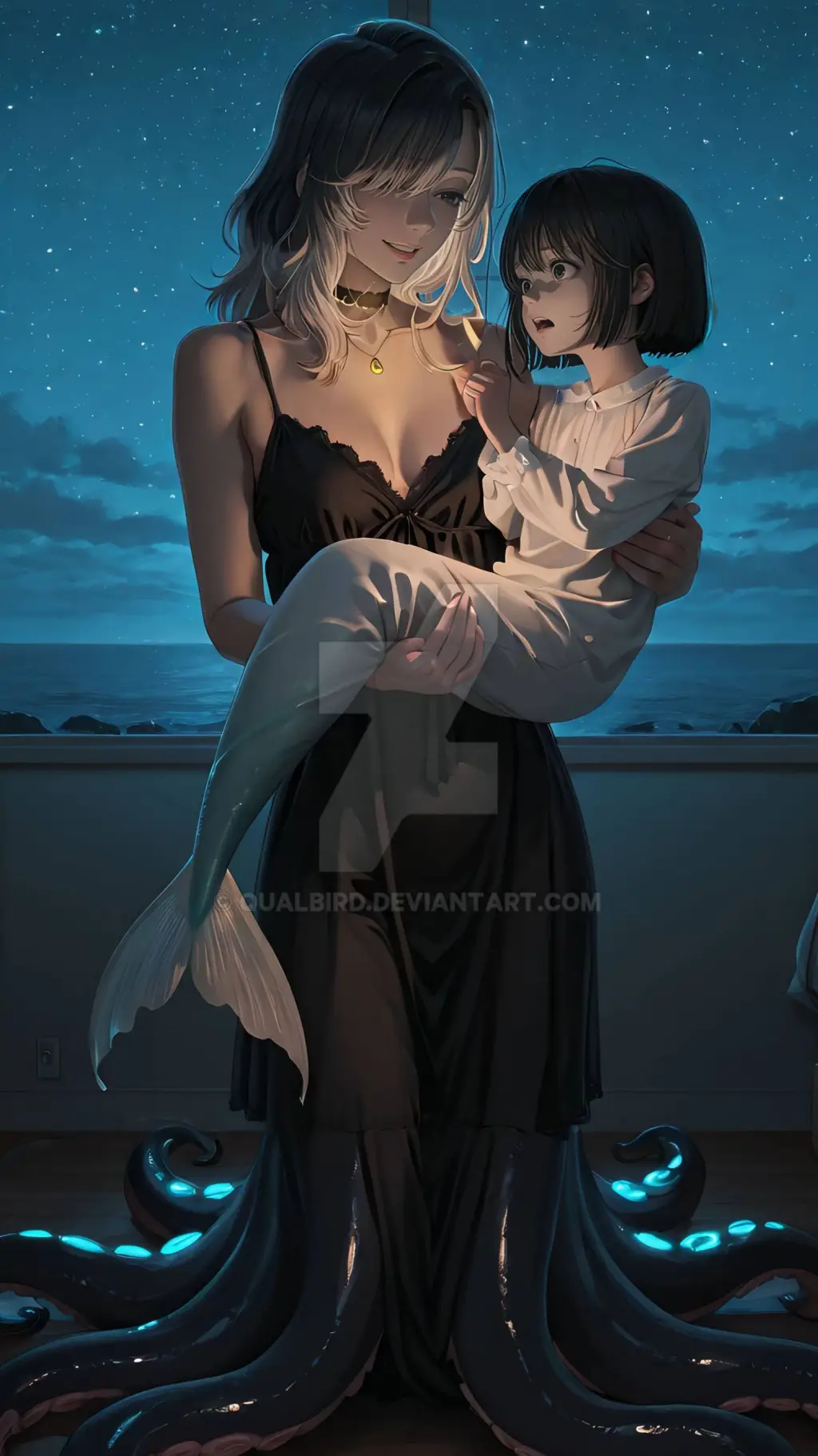 ai character: bella wife  background