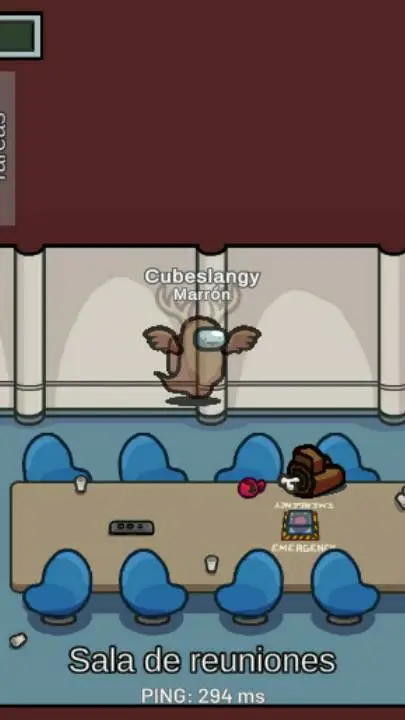 ai character: amongus background
