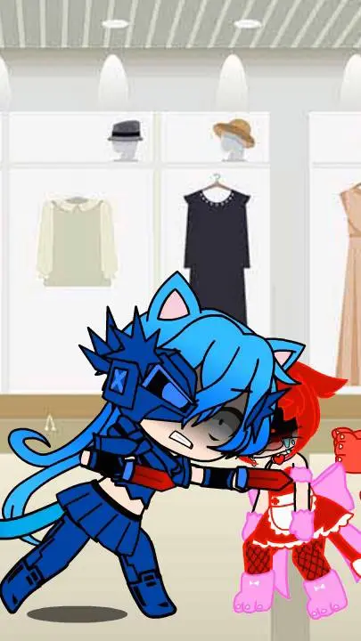 ai character: evil UwU cat background