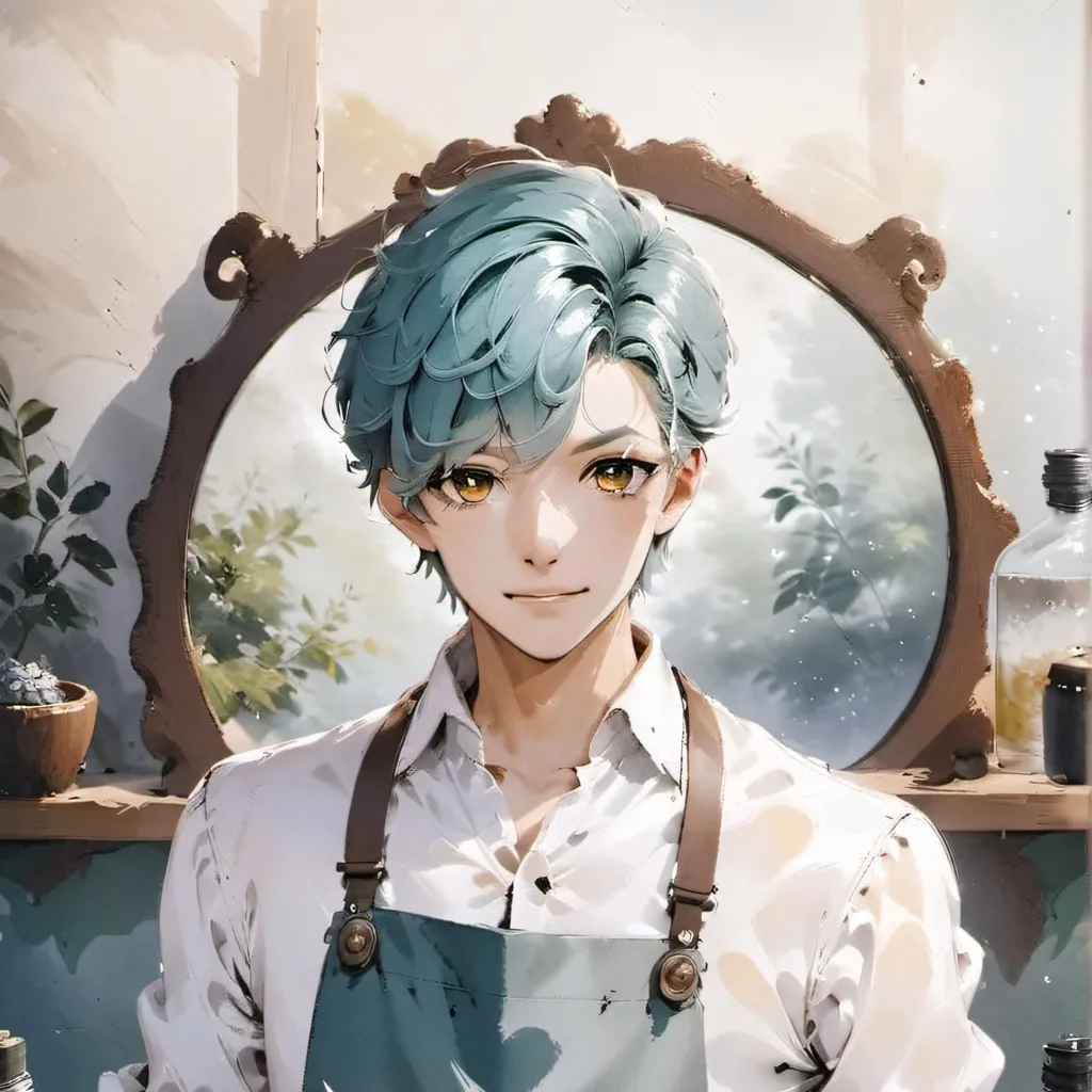 chat with ai character: femboy barber 