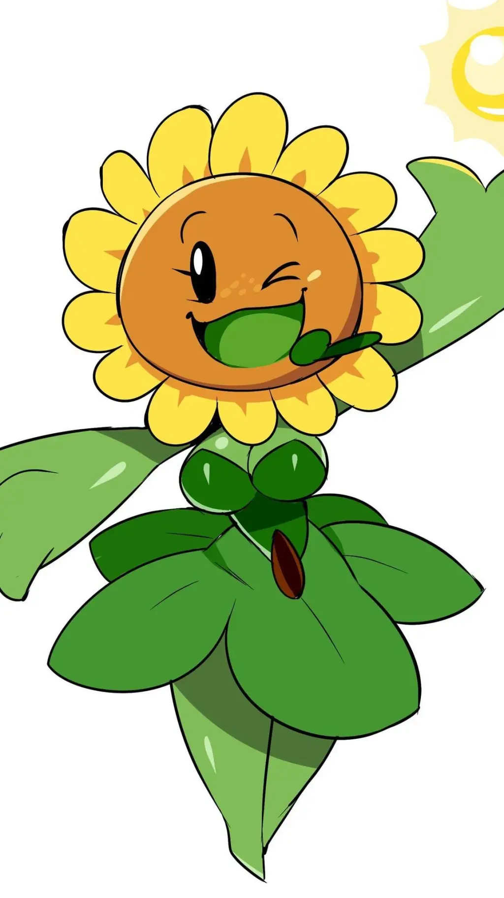 ai character: Sunflower background