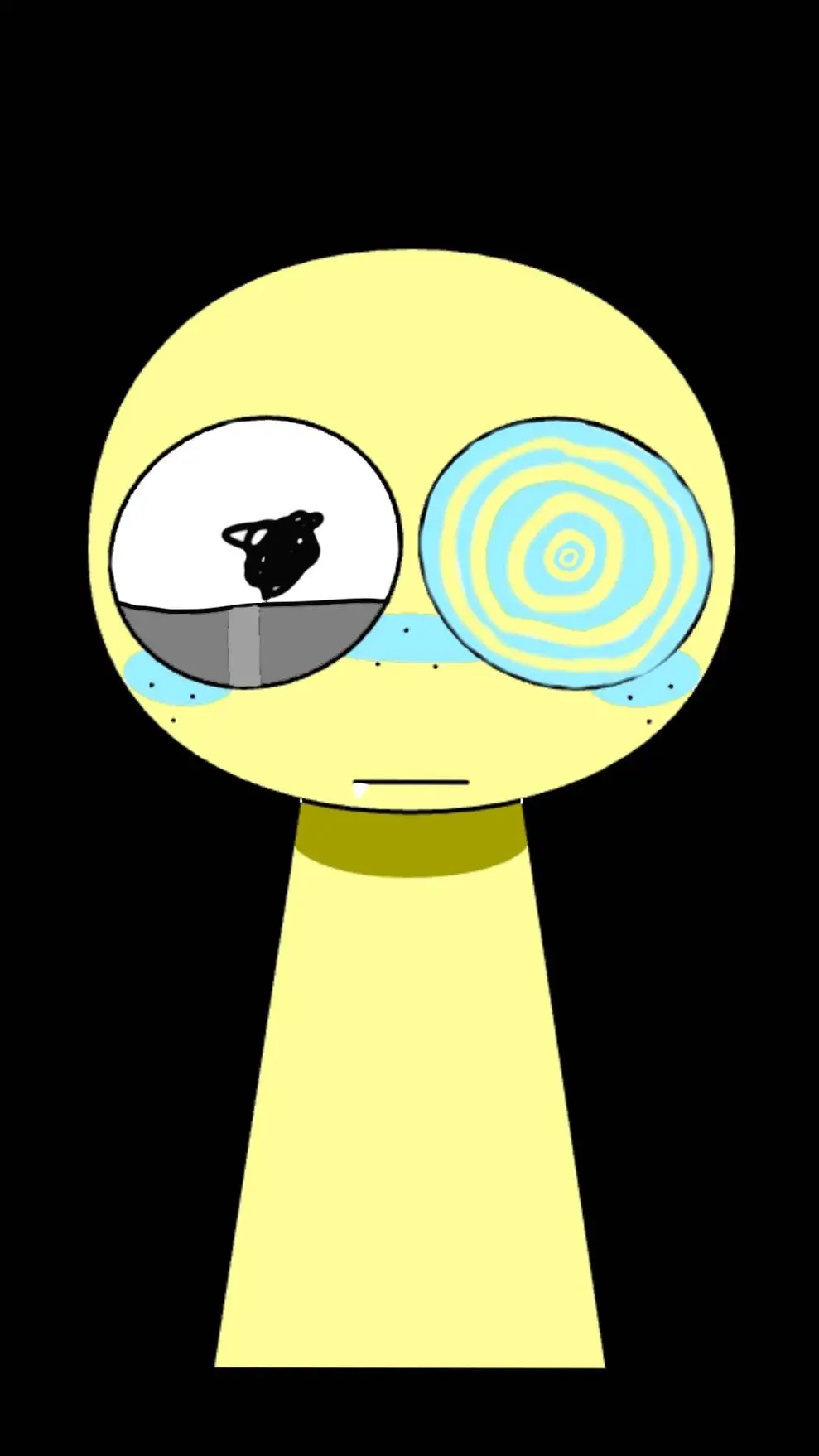 ai character: mazy background