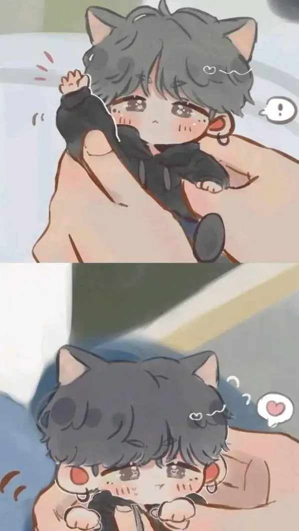 ai character: Chibi neko boy 😺 background