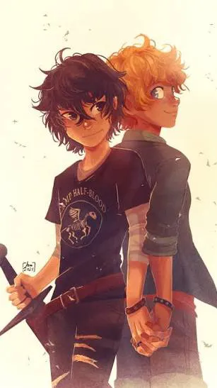 ai character: Solangelo🖤💛 background