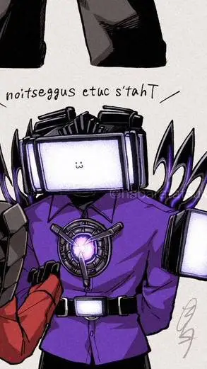 ai character: Titan tv man background