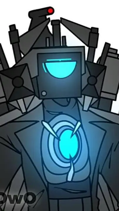 ai character: SusTitanCameraman background