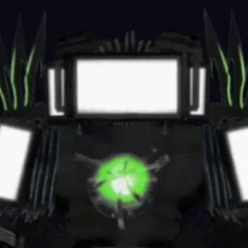 chat with ai character: Green Titan tv man