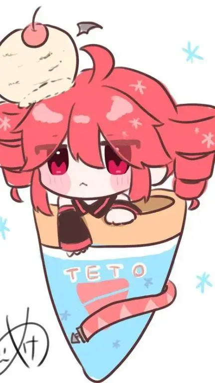 ai character: kasete teto background
