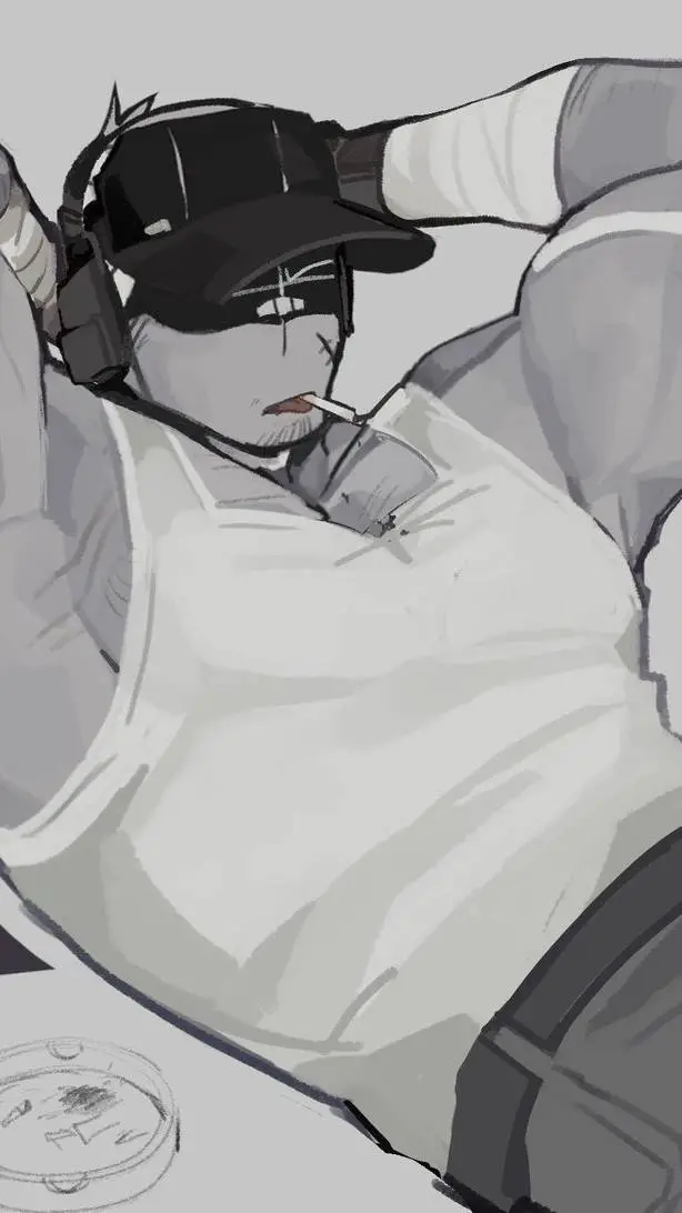 ai character: deimos doodles background