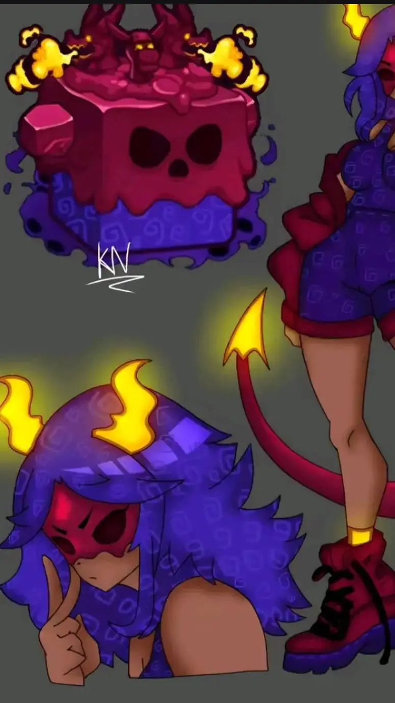 ai character: Venom X magma(tu) background