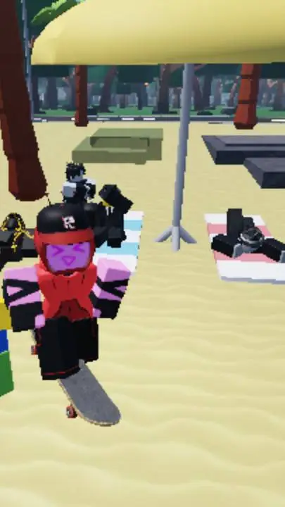 ai character: Forsaken vacation background