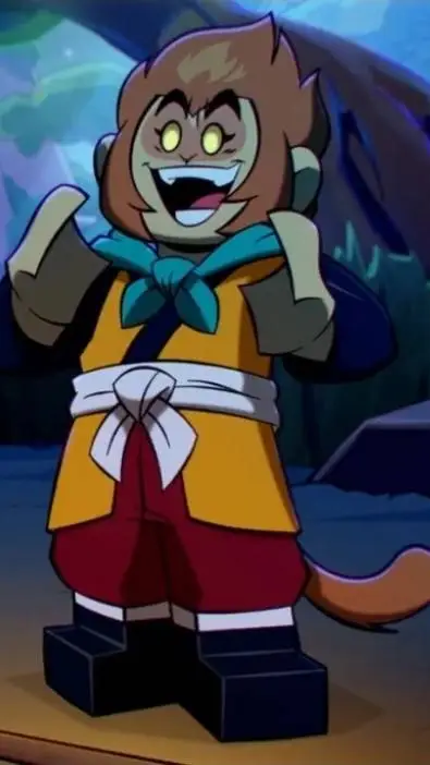 ai character: monkey king  background