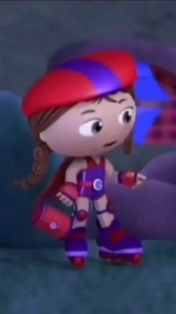 ai character: wonder red background