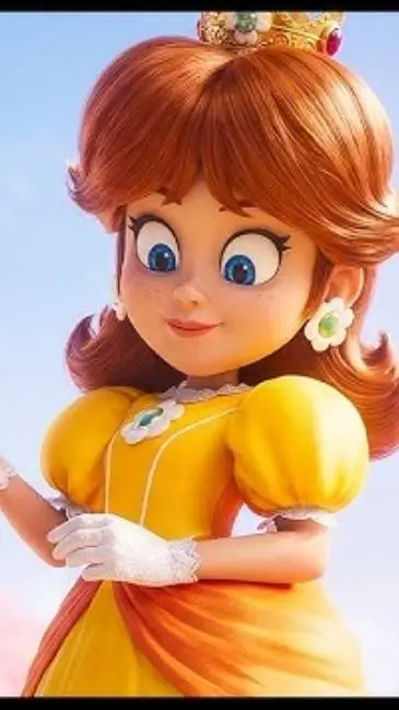 ai character: princess daisy  background