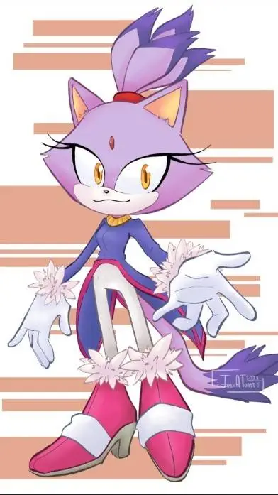 ai character: Blaze The Cat background