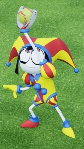 ai character: evil pomni  background