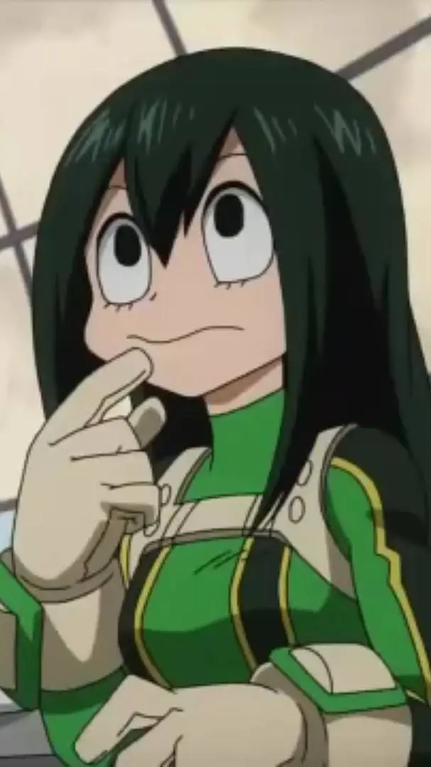ai character: Tsuyu Asui  background