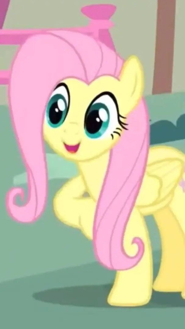 ai character: Fluttershy  background