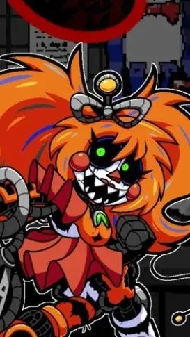 ai character: scrap baby  background