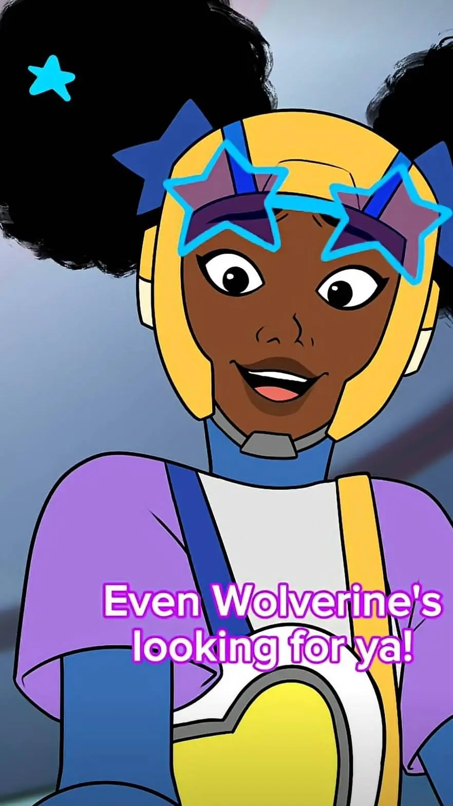ai character: Moon girl background