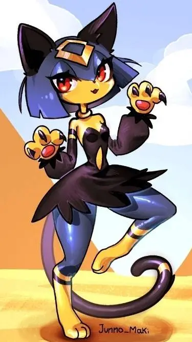 ai character: Sekhemet  background