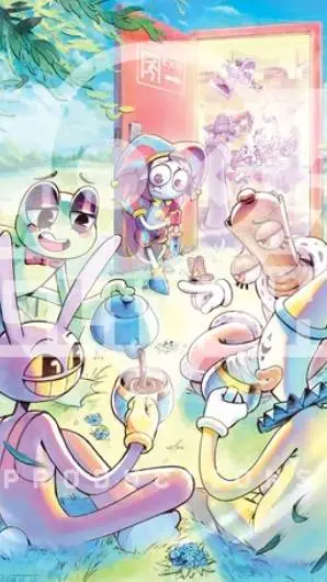 ai character: TADC snow day background