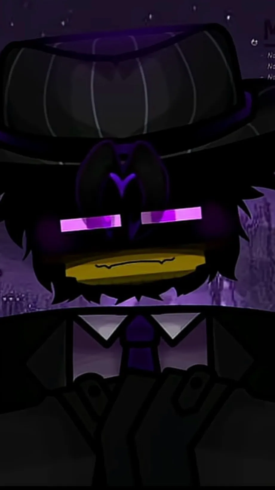 ai character: Enderman mafioso  background