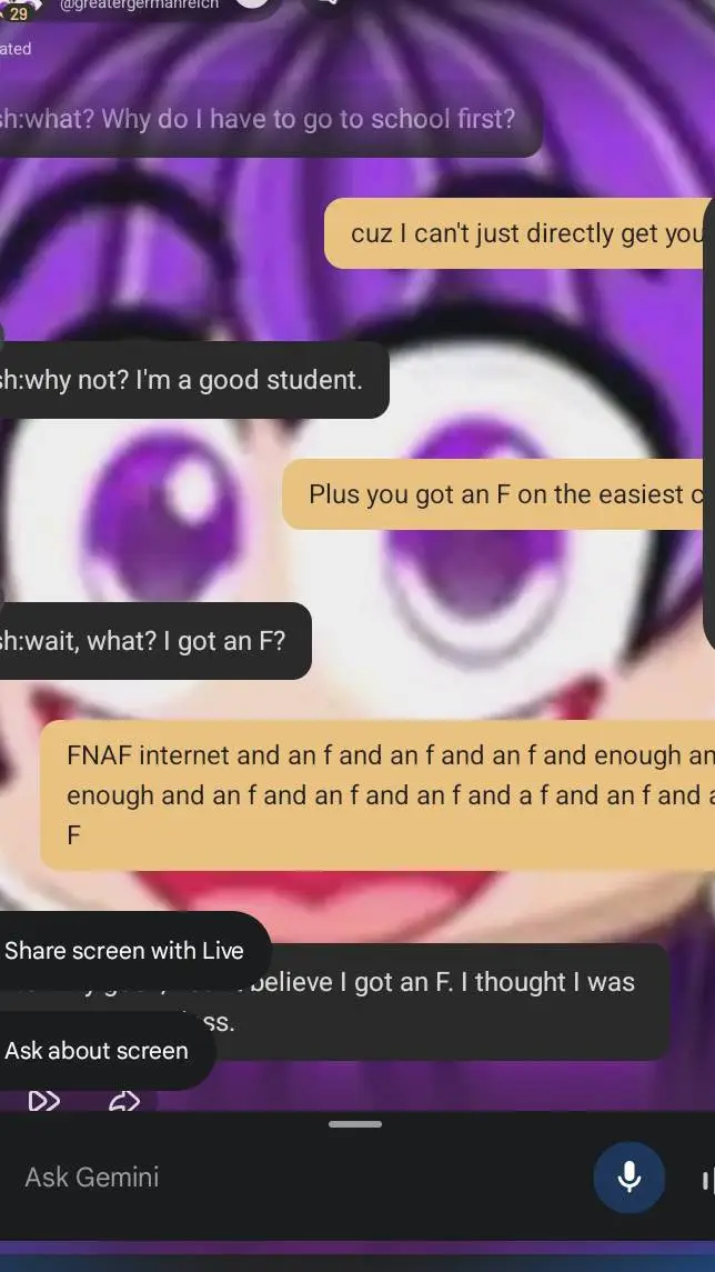 ai character: dash  background