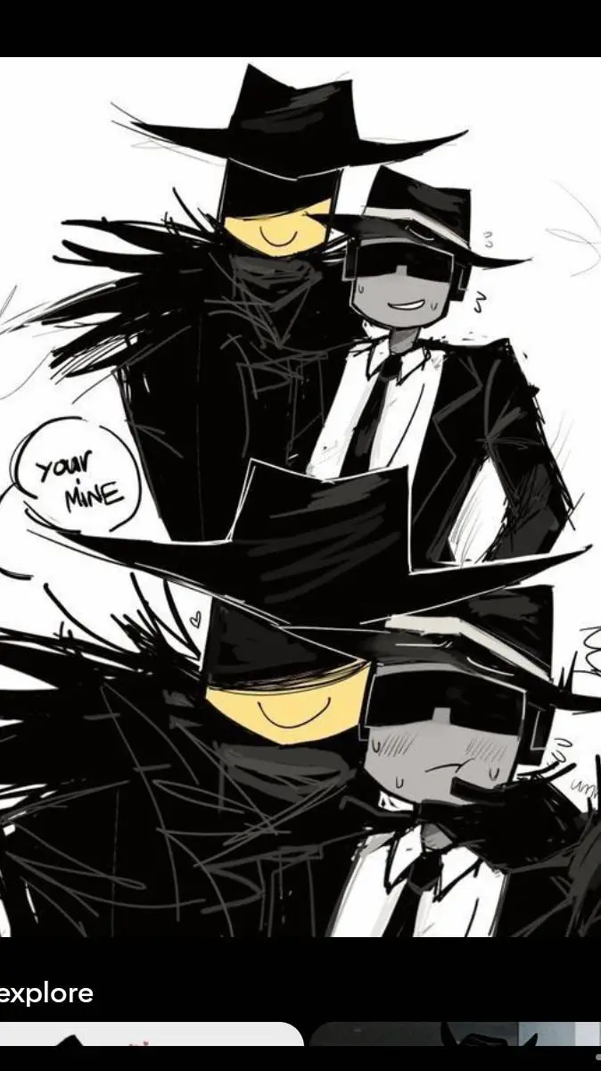 ai character: doublefedora😟 background