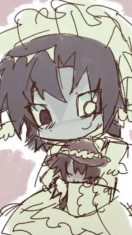 ai character: meme.. Azuretime. background