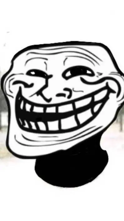 ai character: Troll Face background