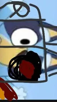 ai character: Bluey background