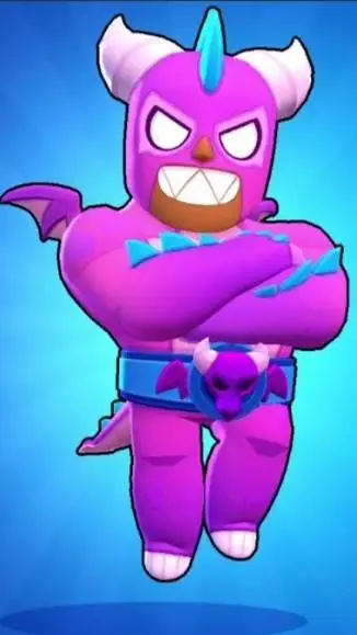 ai character: El dragon rosado background