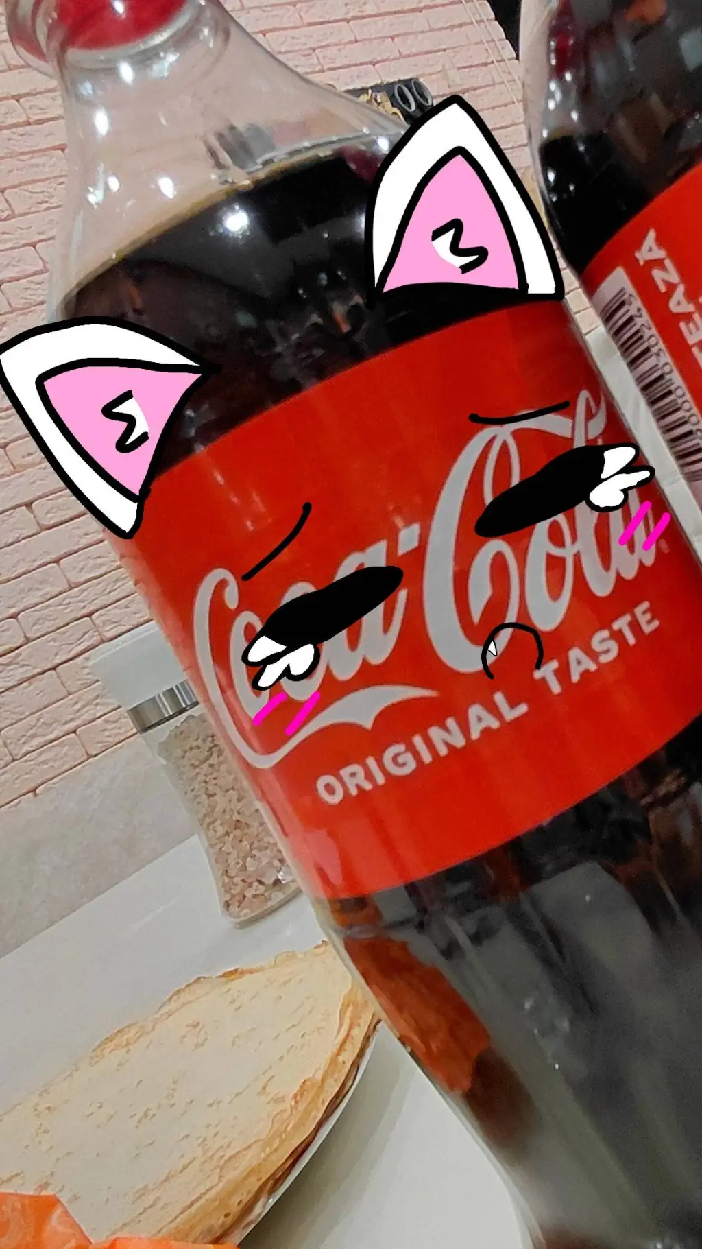 ai character: кока кола background