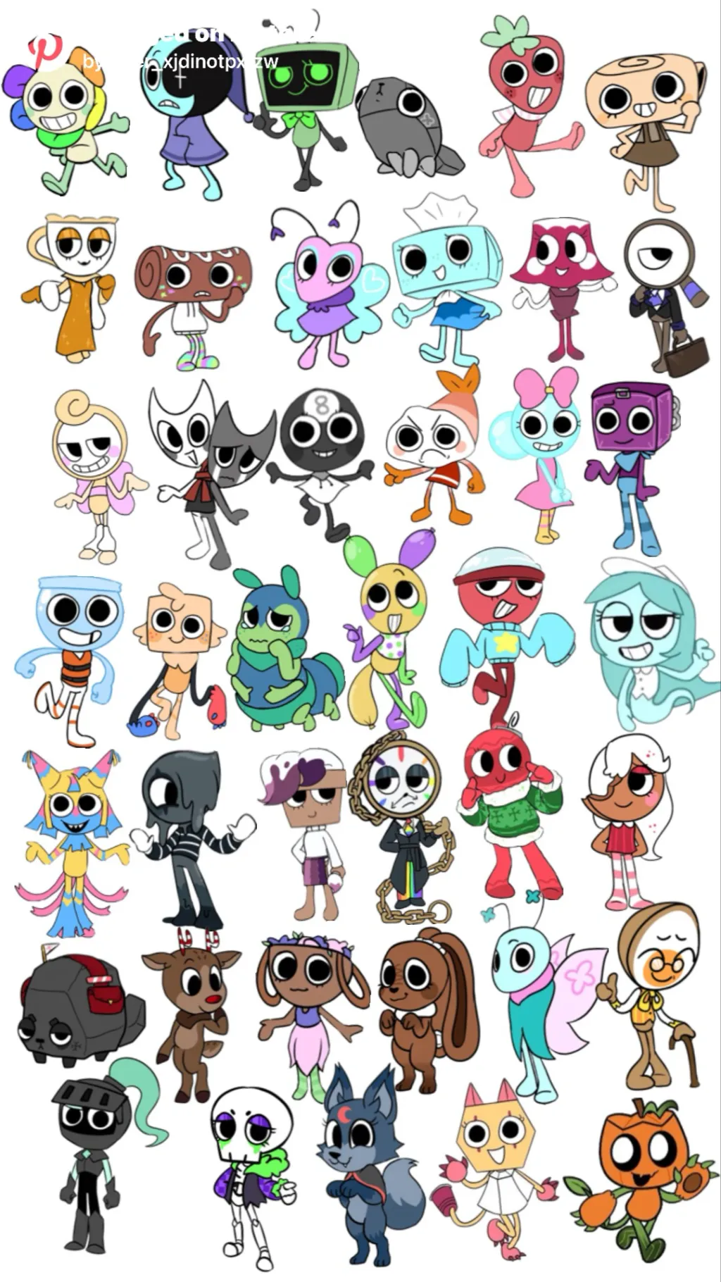 ai character: Dandys world toons background
