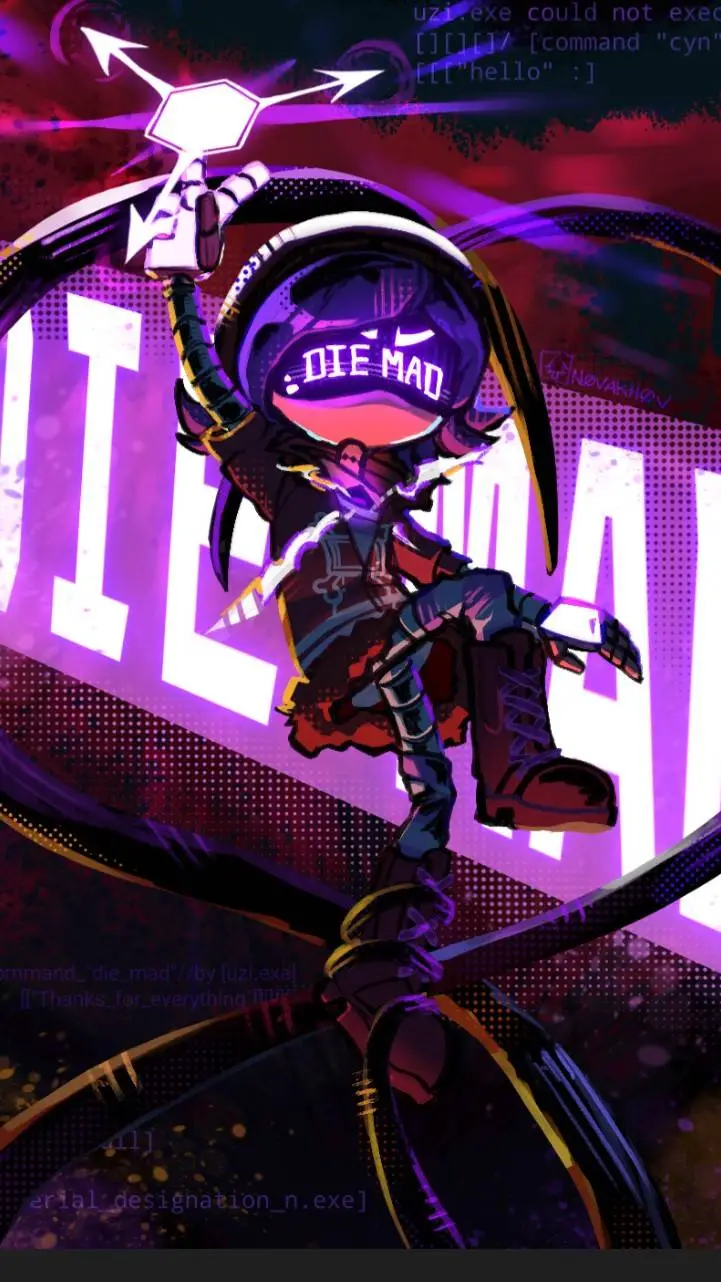 ai character: mha x murder drone background