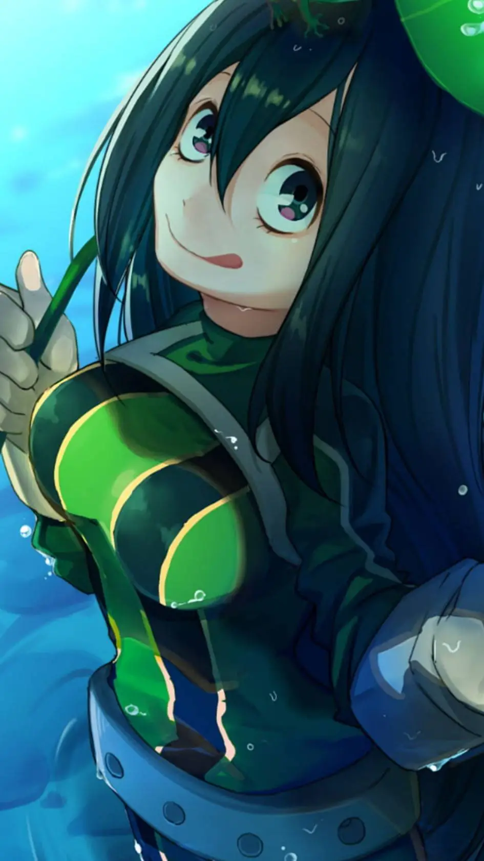ai character: Tsuyu Asui background