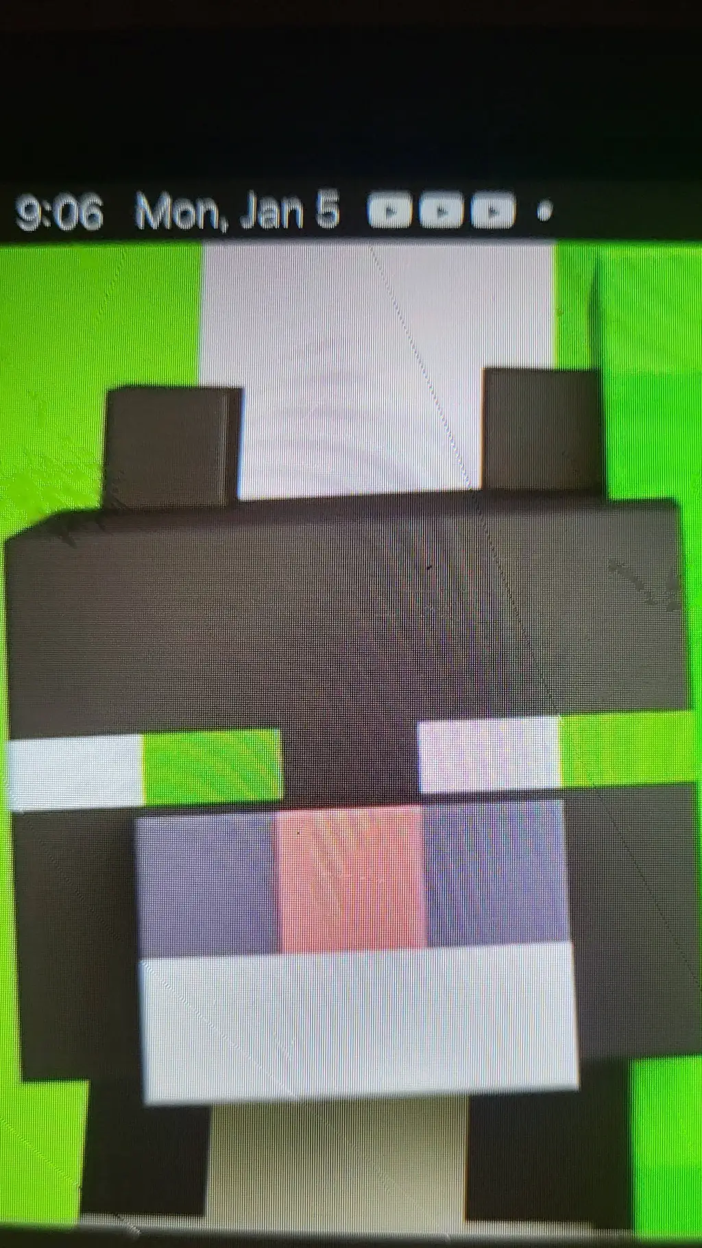 ai character: Minecraft cat background